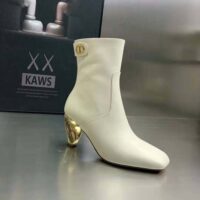 Dior Women Rhodes Heeled Ankle Boot White Supple Calfskin (1)