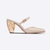 Dior Women Rhodes Heeled Mule White Calfskin