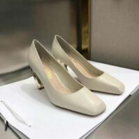 Dior Women Rhodes Pump White Calfskin (1)