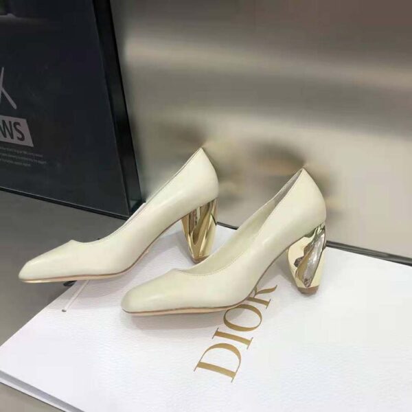Dior Women Rhodes Pump White Calfskin (5)