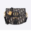 Dior Women Small Dior Bobby Bag Blue Dior Oblique Jacquard