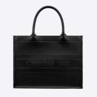 Dior Women Small Dior Book Tote Black Calfskin (1)