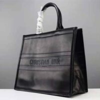 Dior Women Small Dior Book Tote Black Calfskin (1)