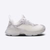 Dior Women Vibe Sneaker White Mesh and Silver-Tone Leather