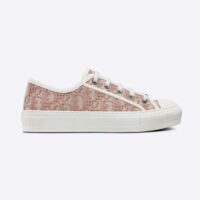 Dior Women Walk N Dior Sneaker Nude Dior Oblique Embroidered Cotton (1)