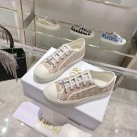 Dior Women Walk N Dior Sneaker Nude Dior Oblique Embroidered Cotton (1)