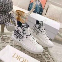 Dior Women Walk N Dior Star Sneaker Blue and White Calfskin and Technical Fabric (1)