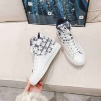 Dior Women Walk N Dior Star Sneaker Blue and White Calfskin and Technical Fabric (1)