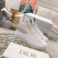 Dior Women Walk N Dior Star Sneaker White Dior Etoile Embossed Lambskin and Calfskin (1)