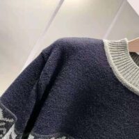 Fendi Men Black wool Sweater with High Collar and Long Sleeves (1)