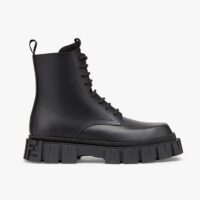 Fendi Men Force Black leather Ankle Boots (1)