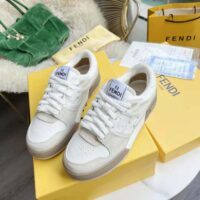 Fendi Unisex Match White Suede Low Tops (1)