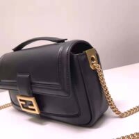 Fendi Women Baguette Chain Black Nappa Leather Bag (1)