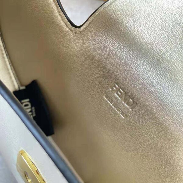 Fendi Women Cookie White Leather Mini Bag (10)