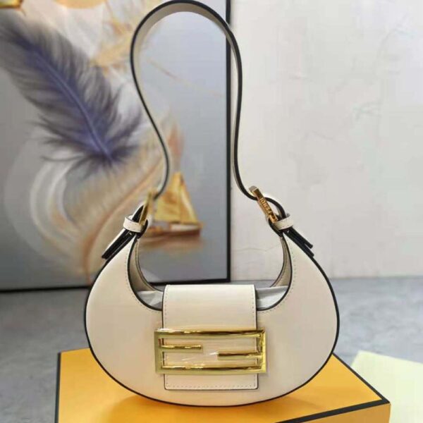 Fendi Women Cookie White Leather Mini Bag (2)