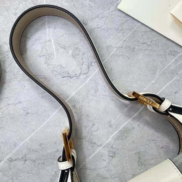 Fendi Women Cookie White Leather Mini Bag (5)