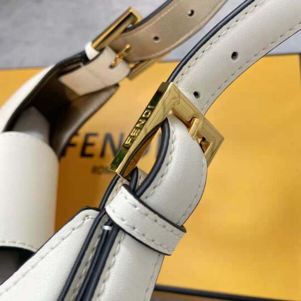 Fendi Women Cookie White Leather Mini Bag (6)