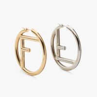 Fendi Women F Is Fendi Earrings Gold and Palladium Earrings (1)