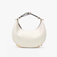 Fendi Women Fendigraphy Small White Leather Bag (1)