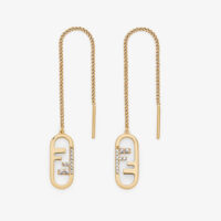 Fendi Women Fine Chain Earrings with Fendi O’Lock Pendant (1)