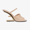 Fendi Women First Pink Leather High-Heeled Sandals