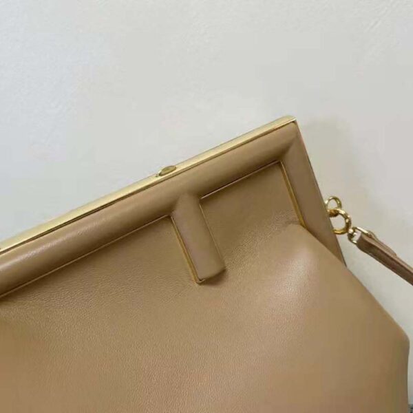 Fendi Women First Small Beige Leather Bag (3)