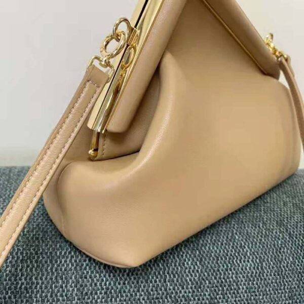 Fendi Women First Small Beige Leather Bag (6)