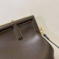 Fendi Women First Small Dark Brown Leather Bag (1)