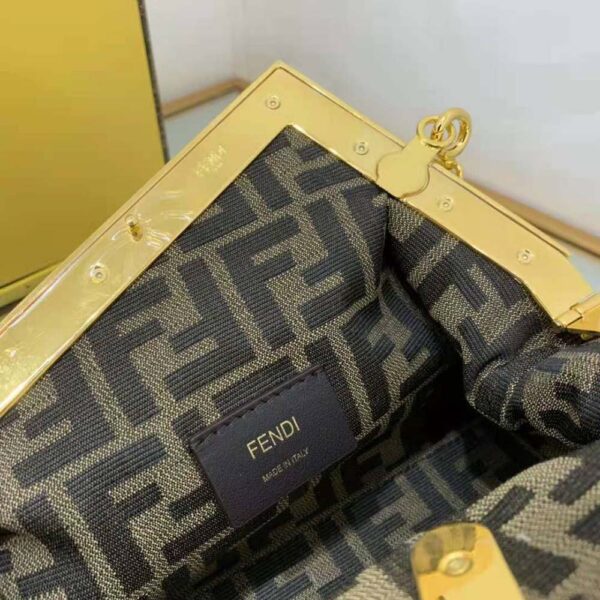 Fendi Women First Small Yellow Leather Bag (8)