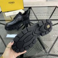 Fendi Women Force Black Leather Lace-ups (1)