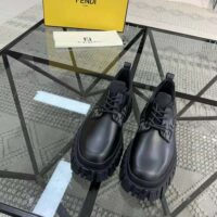 Fendi Women Force Black Leather Lace-Ups (1)