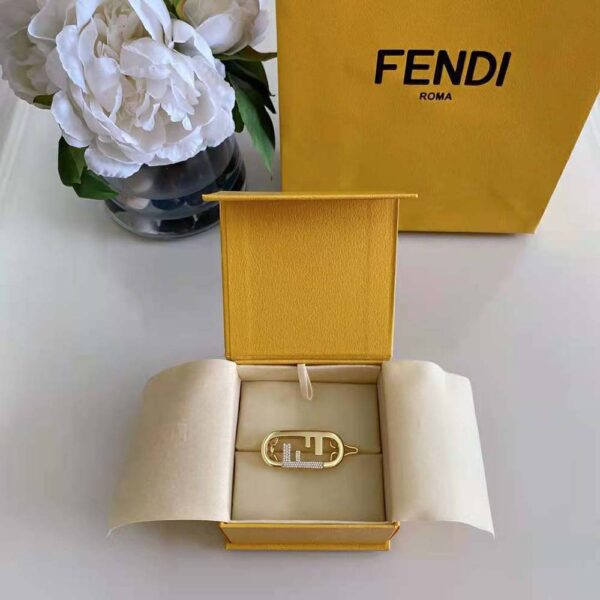 Fendi Women Hair Clip with Fendi O’Lock Motif (2)