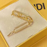 Fendi Women Hair Clip with Fendi O’Lock Motif (1)