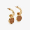 Fendi Women Karligraphy Earrings Gold-Colored