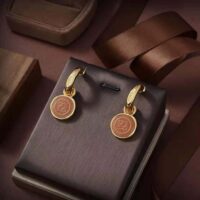 Fendi Women Karligraphy Earrings Gold-Colored (1)