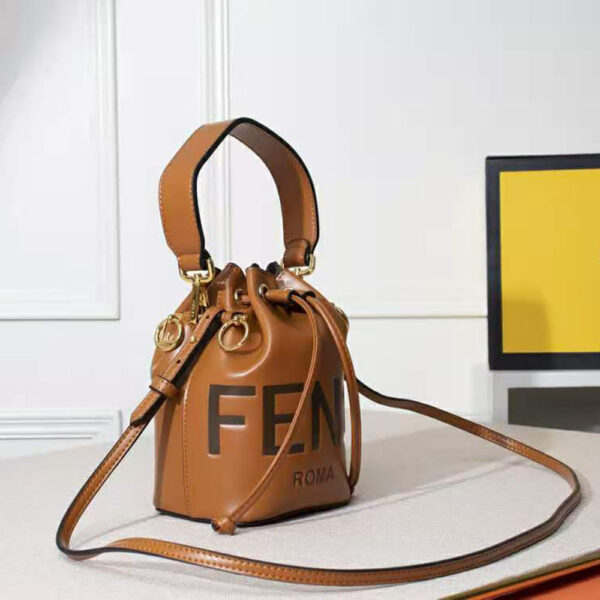 Fendi Women Mon Tresor Leather Mini Bag-brown (3)
