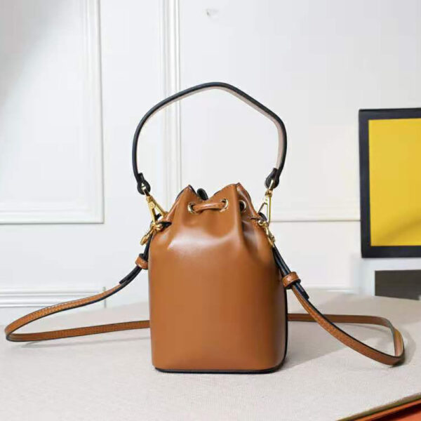 Fendi Women Mon Tresor Leather Mini Bag-brown (4)