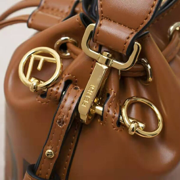 Fendi Women Mon Tresor Leather Mini Bag-brown (7)