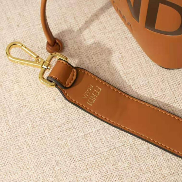 Fendi Women Mon Tresor Leather Mini Bag-brown (8)