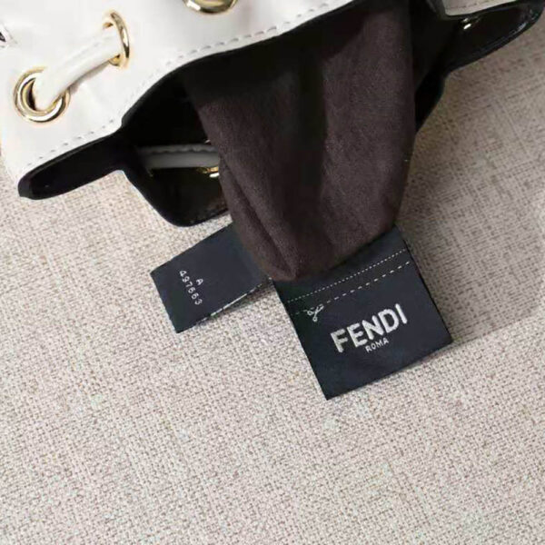 Fendi Women Mon Tresor Leather Mini Bag-white (10)