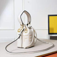Fendi Women Mon Tresor Leather Mini Bag-white (1)