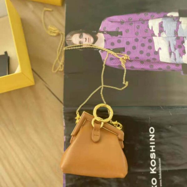 Fendi Women Nano Fendi First Charm Brown Nappa Leather Charm (3)