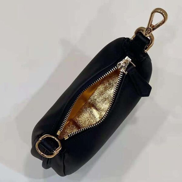 Fendi Women Nano Fendigraphy Black Leather Charm (10)