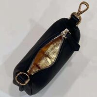 Fendi Women Nano Fendigraphy Black Leather Charm (1)