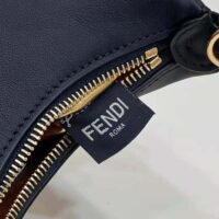 Fendi Women Nano Fendigraphy Black Leather Charm (1)