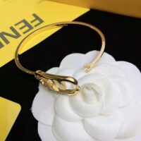 Fendi Women O Lock Bracelet Gold-Colored Bracelet (1)