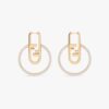 Fendi Women O Lock Earrings Gold-Colored