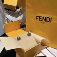 Fendi Women O Lock Earrings Gold Colored (1)