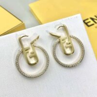 Fendi Women O Lock Earrings Gold-Colored (1)