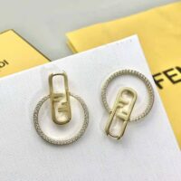 Fendi Women O Lock Earrings Gold-Colored (1)